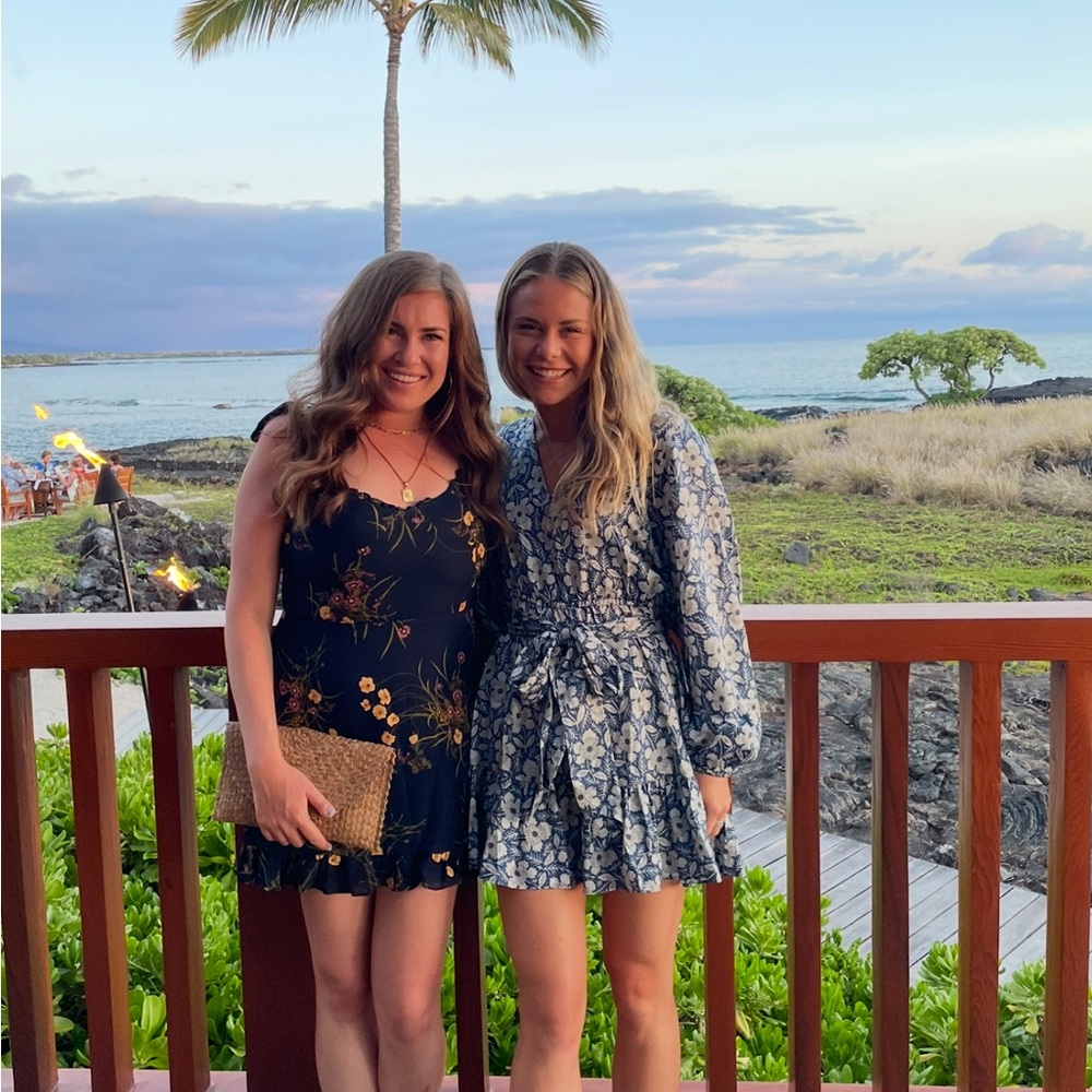 Outerknown blue floral dress